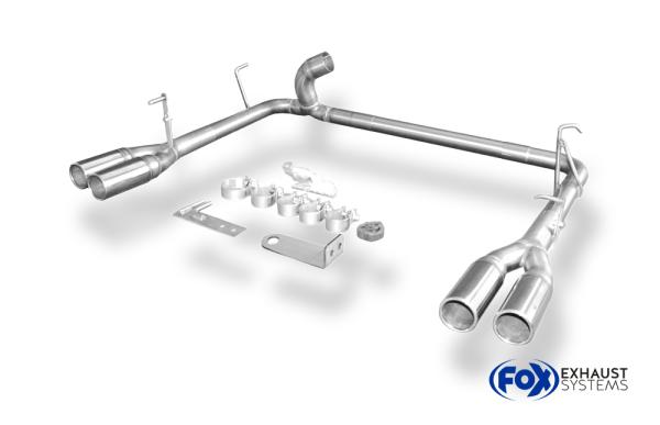 Endrohrsystem rechts/links - 2x76 Typ 12 rechts/links  passend für: Toyota Land Cruiser J20